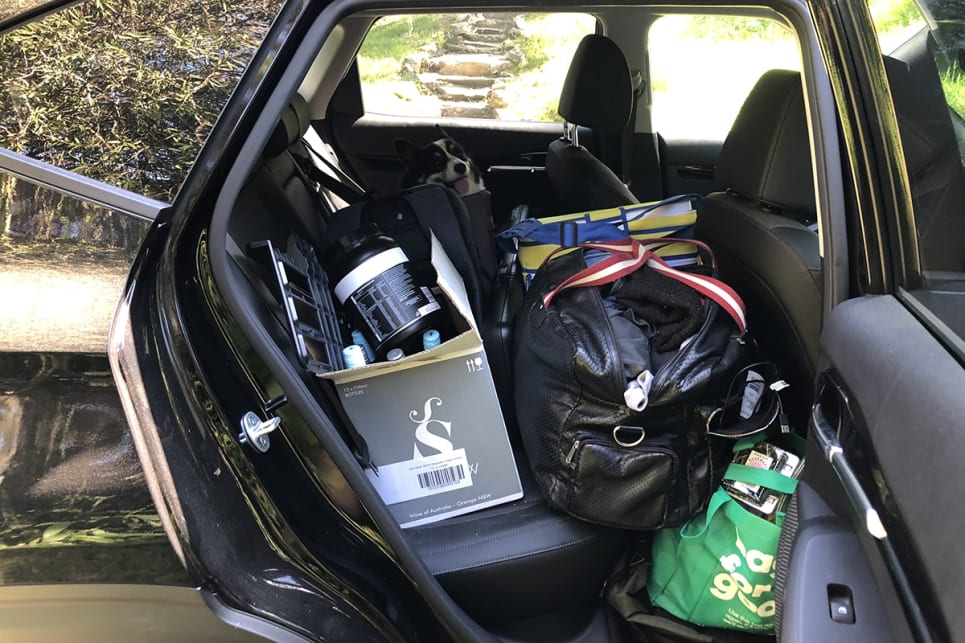 The Seltos delivers some 433 litres of luggage space with the backseat in place (which it needed to be, owing to the aforementioned corgi). (image: Andrew Chesterton)