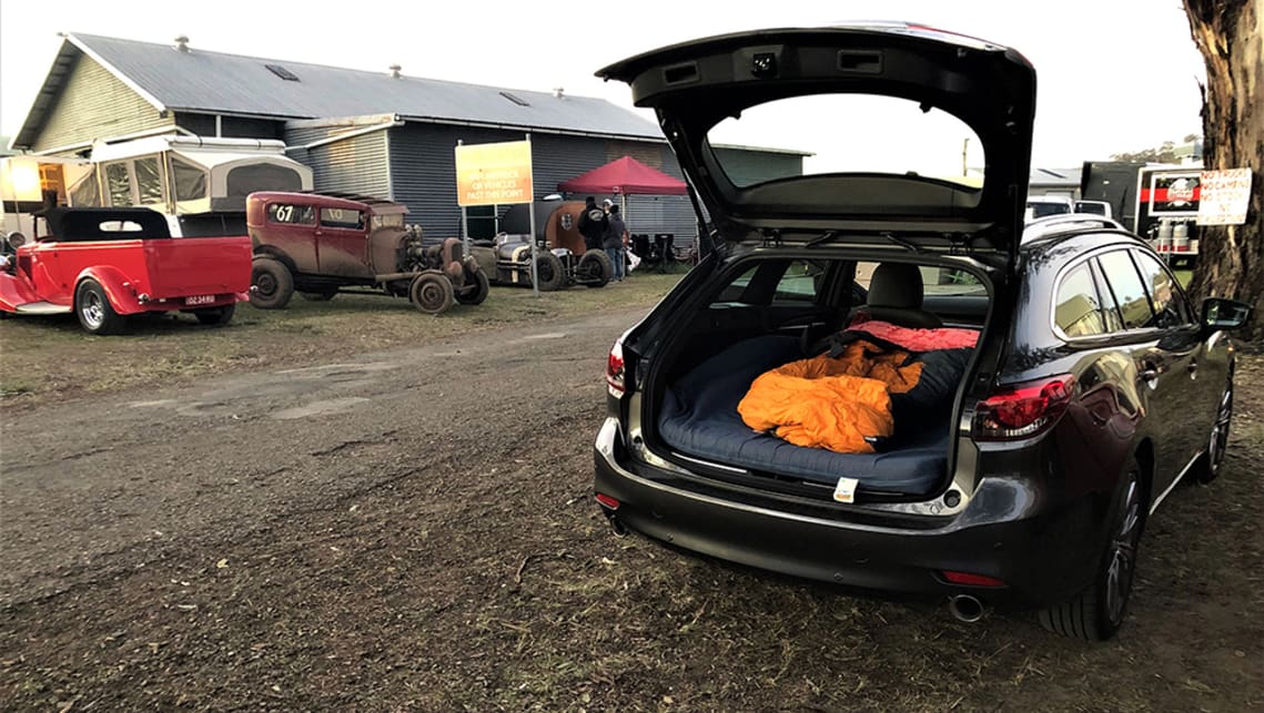 Apart from doubling as a caravan, the Mazda6 wagon spent the week as our family car, with preschool drop offs, trips to the grandparents and daily commutes. (image: Richard Berry)