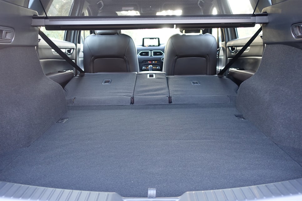 Fold the rear seats down and cargo capacity grows to 1342 litres. 