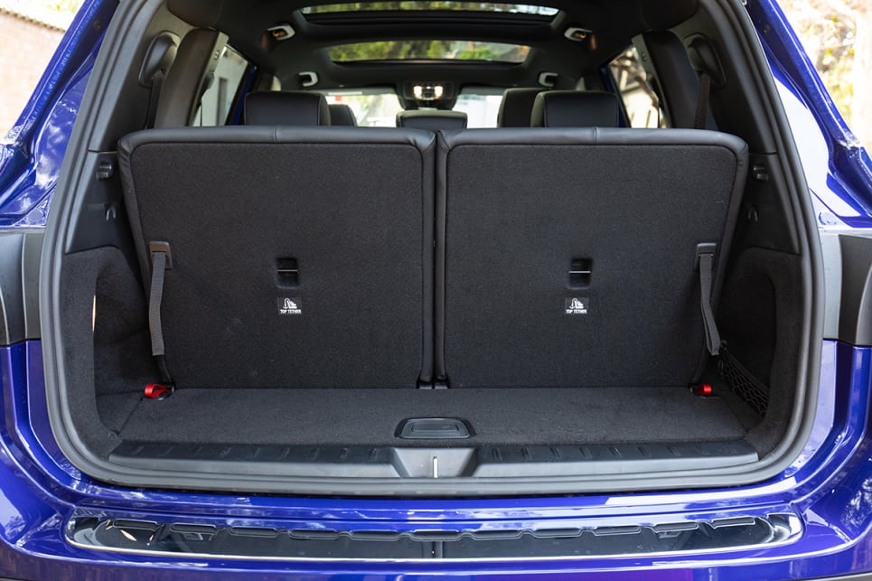 If you’re using the back two seats, the boot shrinks dramatically (same as other seven-seaters). (image: Dean McCartney)