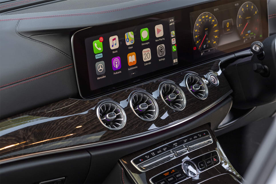 The 12.3-inch media display come with Apple CarPlay and Android Auto.