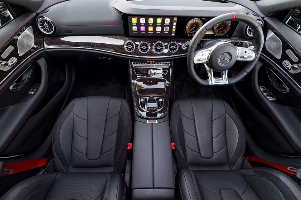 I wouldn’t call the front seats of the CLS 53 cramped… it’s snug but life was fine.