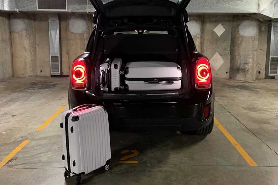 However, we couldn’t fit all three of our suitcases in the boot.