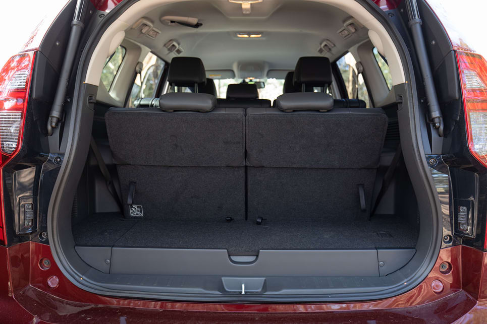 Boot space is claimed to be 131 litres with the third row seats in use. (image: Marcus Craft)
