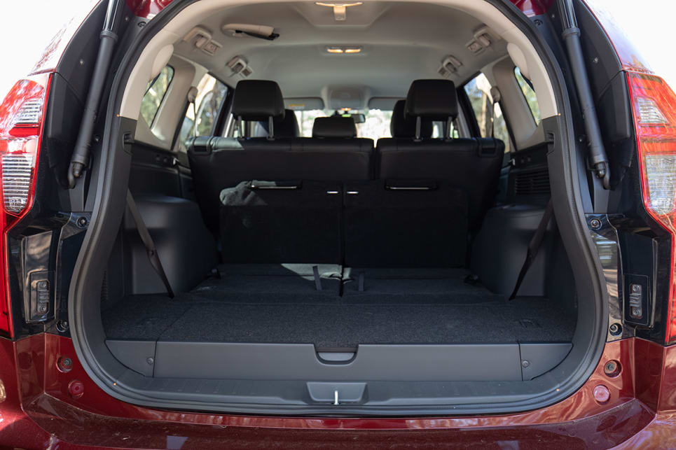 Fold the third row out of the way and cargo space increases to 502 litres and the seats fold down almost entirely out of the way. (image: Marcus Craft)