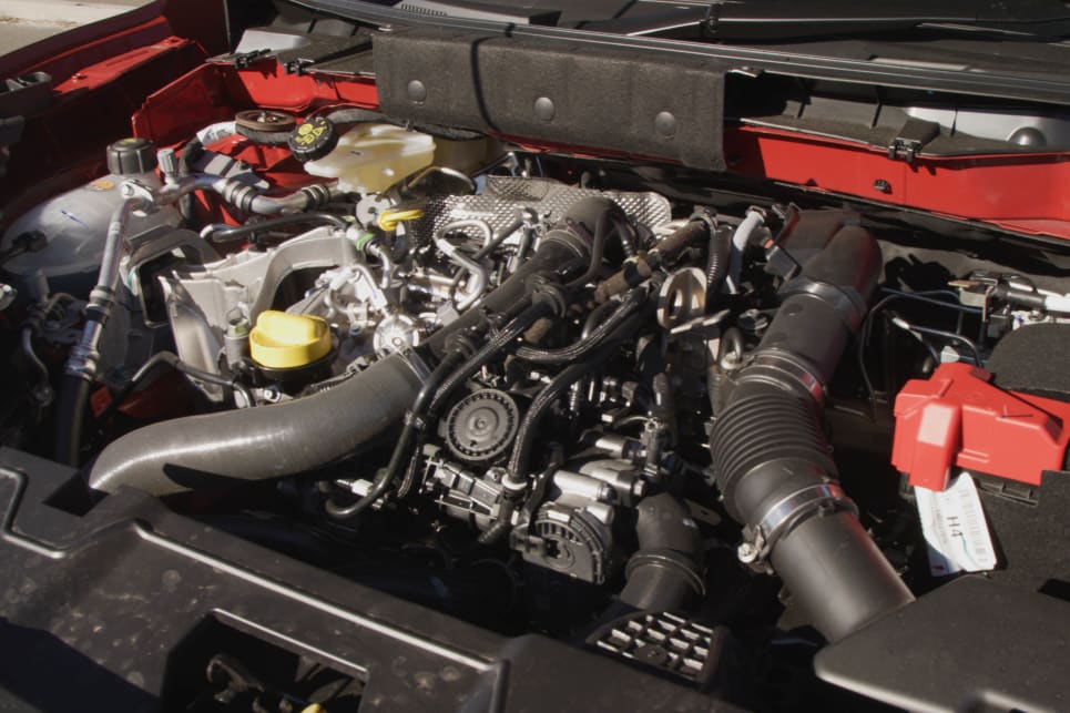 The Juke has a 1.0-litre three-cylinder turbo engine. 