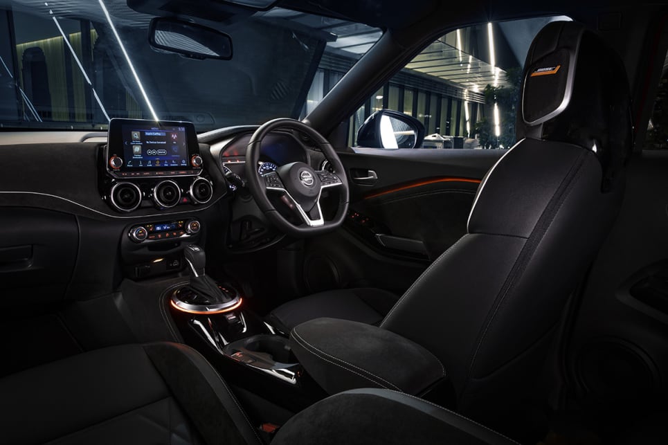 The new Juke’s cabin also has a more sophisticated look to it than the previous model. (Ti variant pictured)