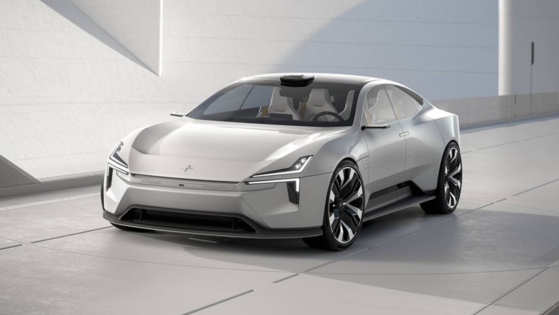 polestar precept 2020 revealed volvo takes on tesla model s with new electric car concept