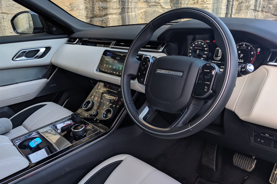Despite the Velar being only slightly shorter the Sport, cabin space is actually a bit smaller on the inside than expected.