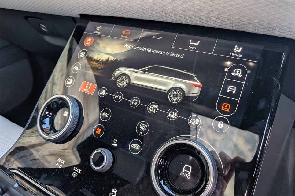 The dual display screens stacked on top of each other provide a strong hint at the enormous amount of technology lying beneath the skin of this car.