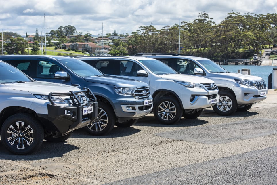 The Pajero Sport is more nose heavy than the other three models. 