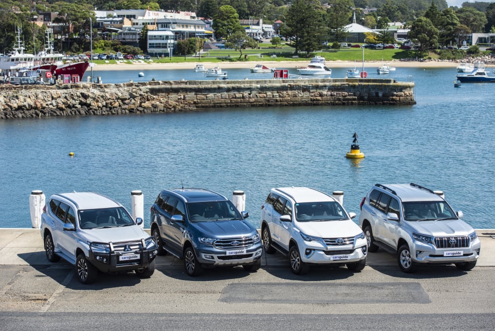 Three of these models are based on dual-cab utes, only the Toyota Prado is purpose-built.