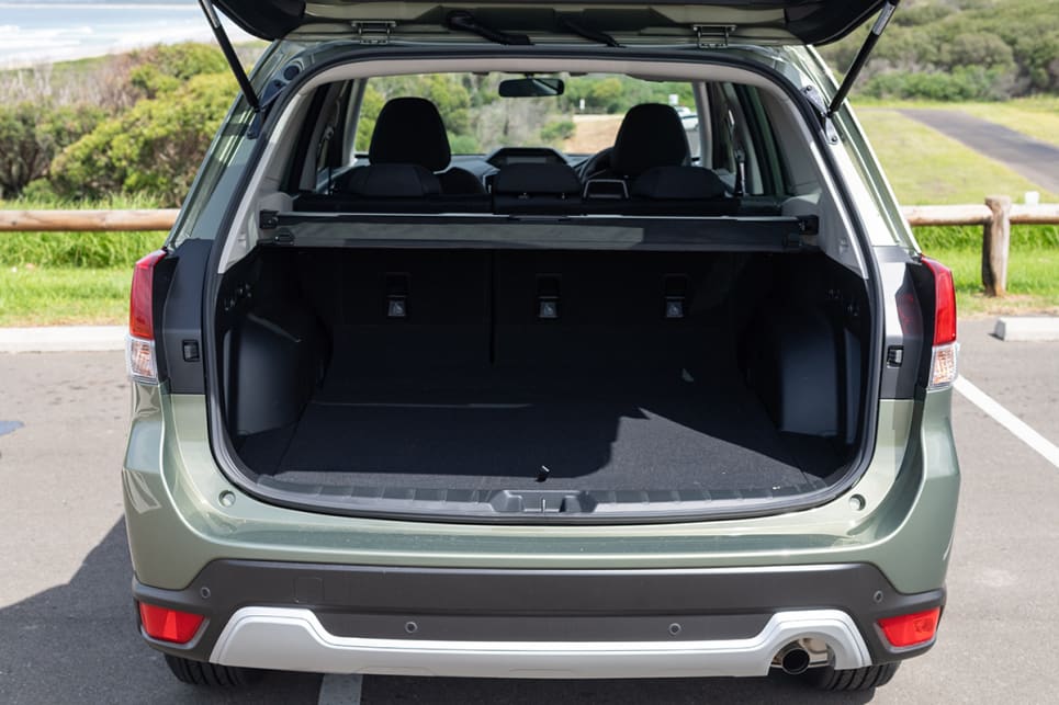 The Forester offers a claimed 509 litres (VDA) of storage space.
