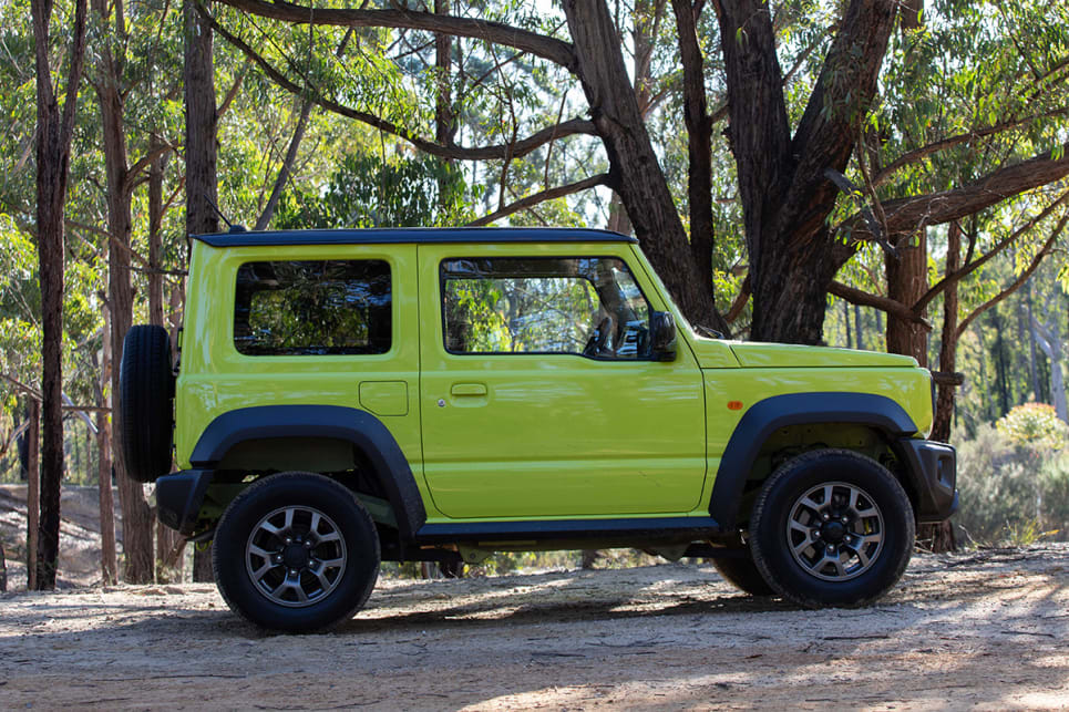 The Jimny is a top-notch off-roader in its own right: it’s easy to drive in the bush or on a beach. (image: Dean McCartney)
