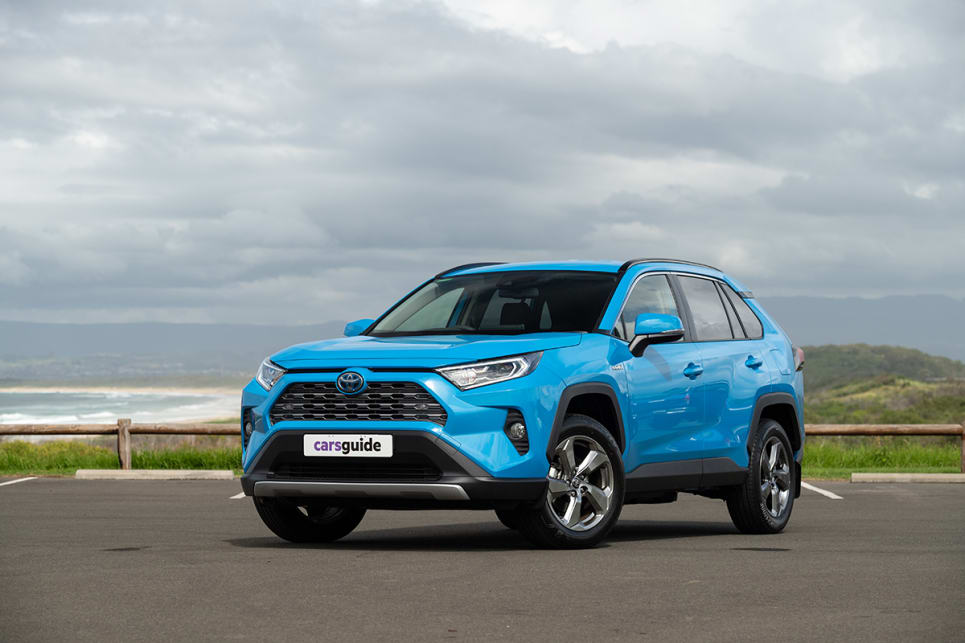 The Toyota RAV4 GXL Hybrid AWD is one of six different petrol-electric models available in the RAV4 range.