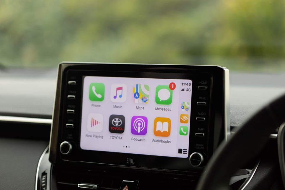 The Corolla now has Apple CarPlay and Android Auto.
