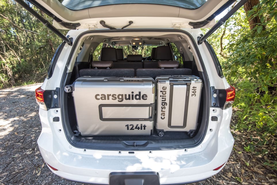 With 200 litres of boot space, you can fit a pair of suitcases (124L and 36L) in the back with all seats in use.