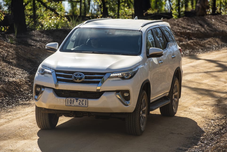 The Fortuner was very effective in low-speed, low-range off-roading (pictured: Toyota Fortuner Crusade).