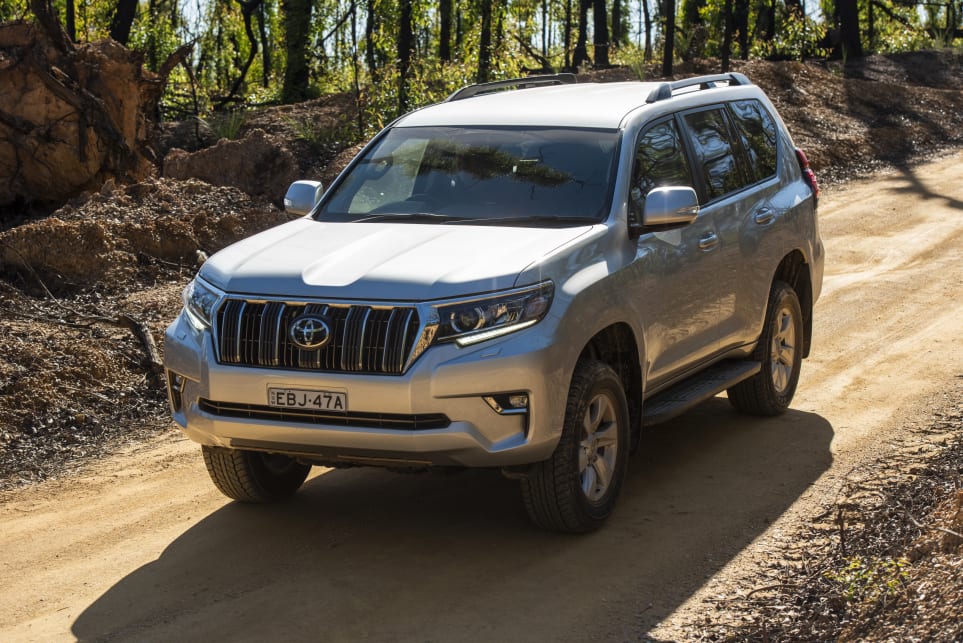 The Prado's low ground clearance was never an issue (pictured: Toyota Prado GXL).