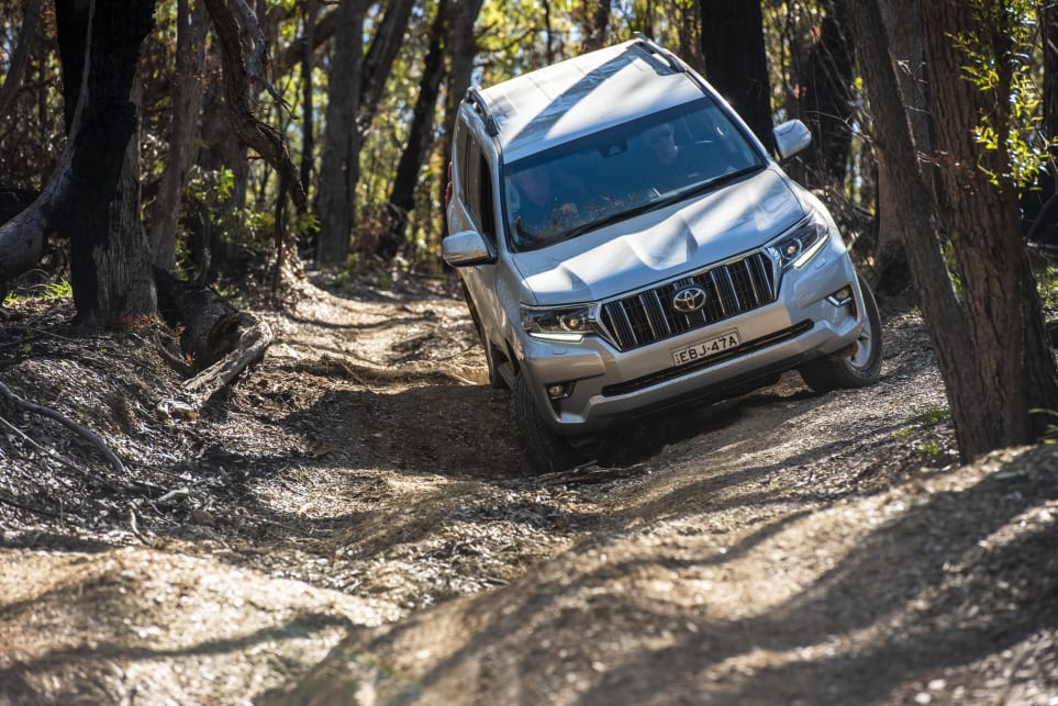 The Prado has a solid off-road traction control system (pictured: Toyota Prado GXL).