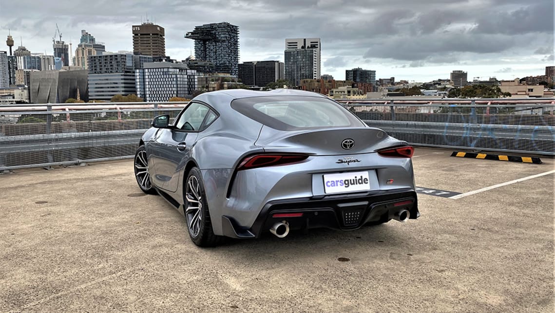 You could stare at it for hours. The sinister tail-lights, the big 'duck tail' spoiler, the dual exhaust, and it’s also from this angle that you can see the 'double-bubble' roof shape better. (image: Richard Berry)