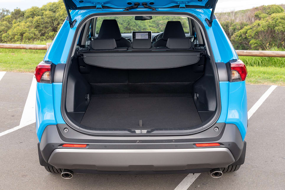 For the RAV4, the boot capacity is up to 580L (VDA) with all seats in play.