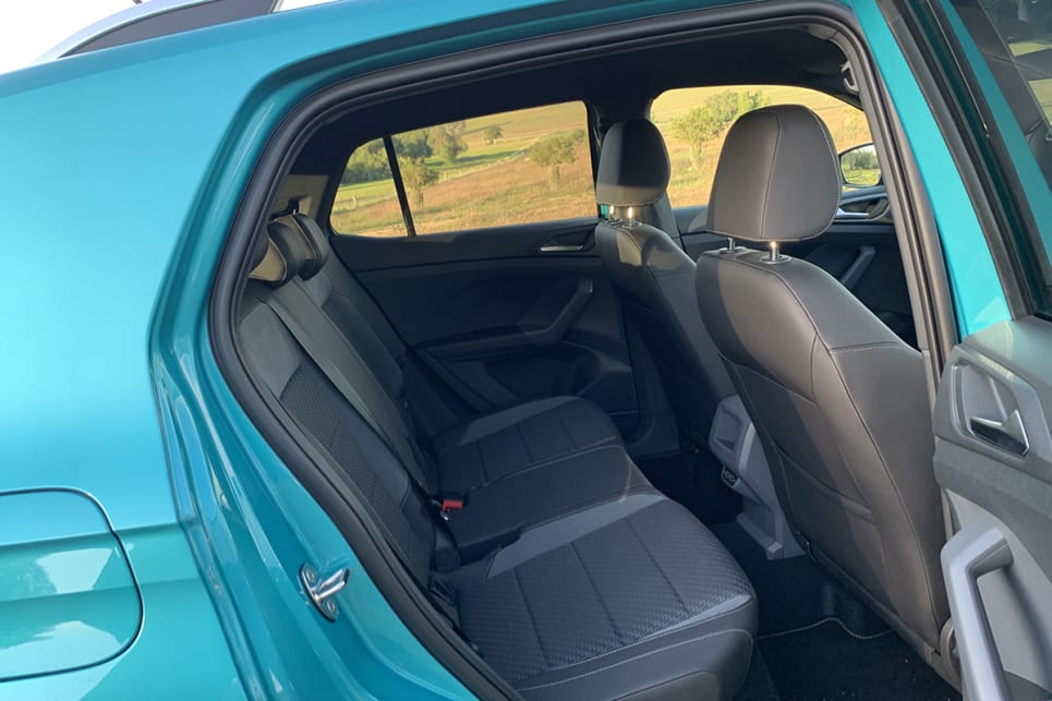 The VW has a second-row with a sliding seat base, which isn’t quite as adaptable as the Honda, but offers its own benefit. (image: Matt Campbell)