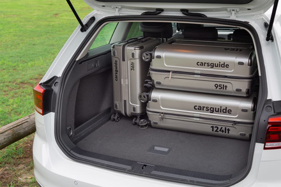 We were able to fit the all the CarsGuide suitcases with space to spare.
