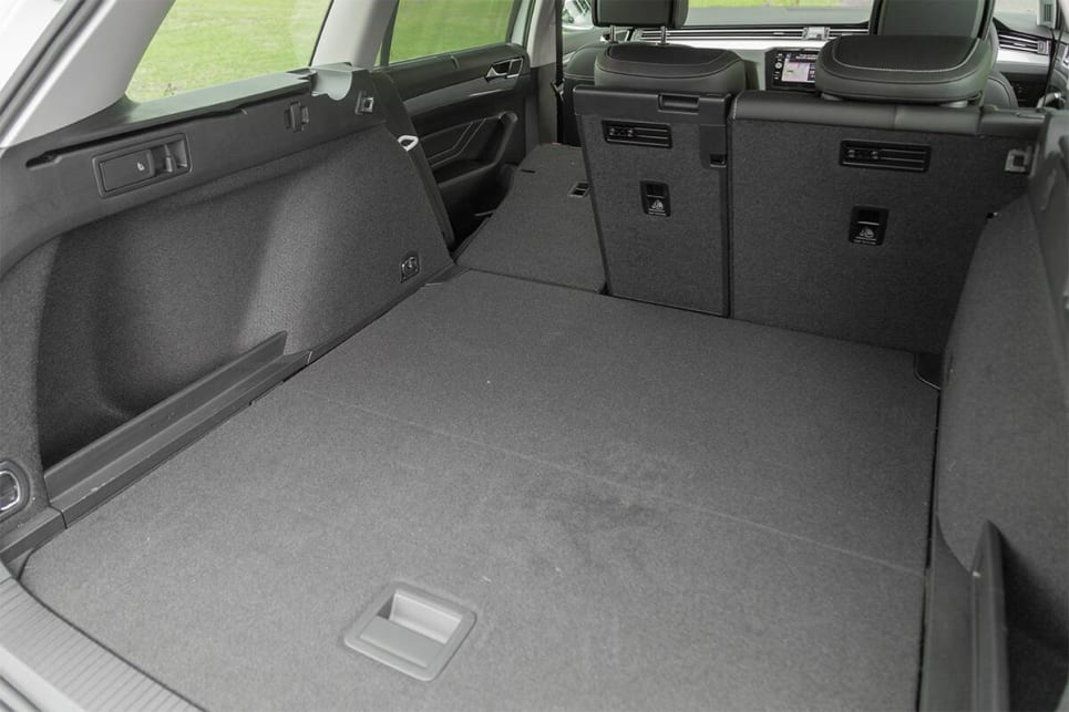 With the second-row seats in place there’s 650 litres of boot space.