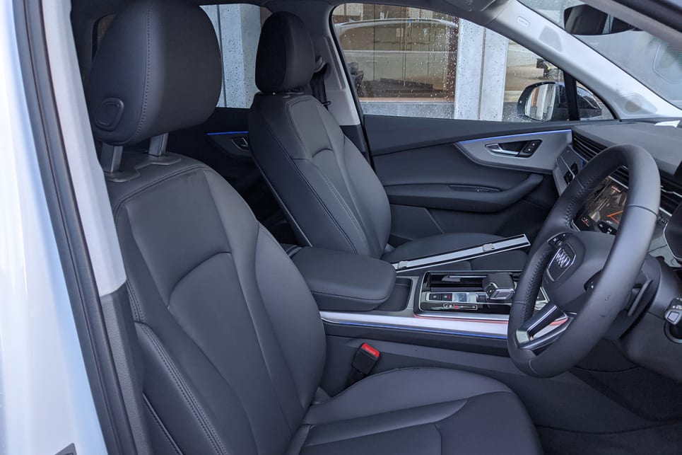 The Q7 cabin delivers the kind of space you’d expect from an SUV of this size.