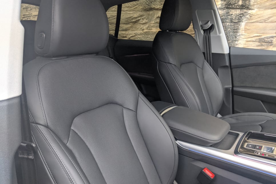 The Q8’s interior features premium materials.