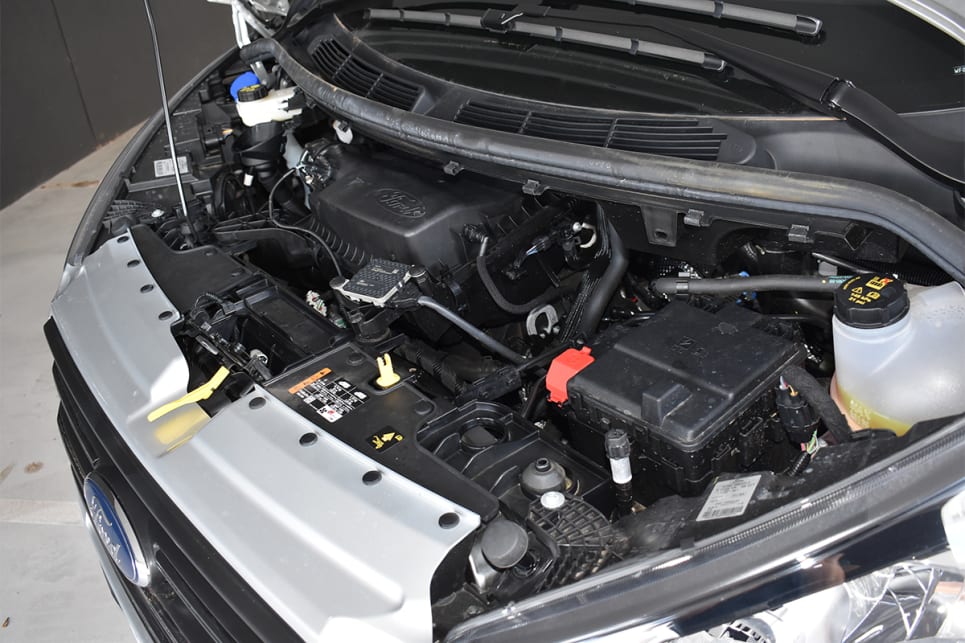 Ford’s 2.0 litre EcoBlue four-cylinder turbo-diesel offers astonishingly strong performance for its size.