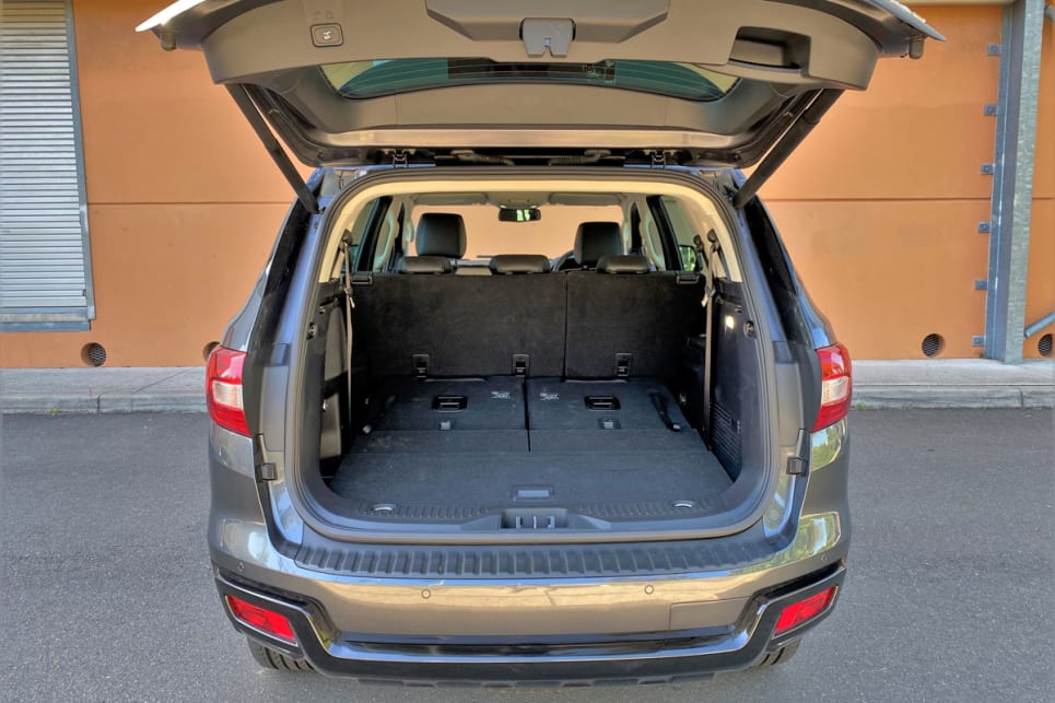 Fold the seats flat into the boot floor and that gives you a cargo area of 1050 litres.