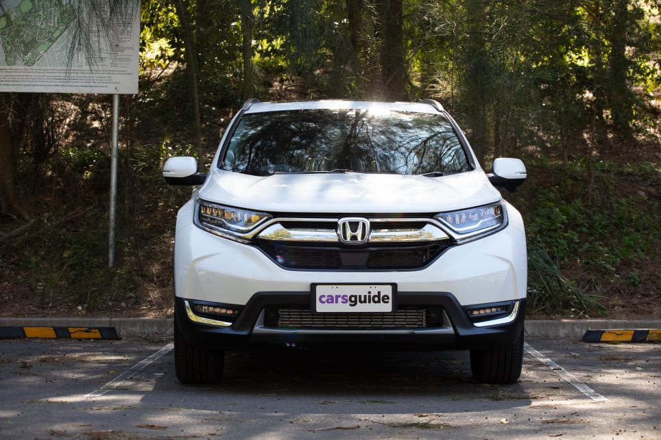 The CR-V looks solid, with a big front end.