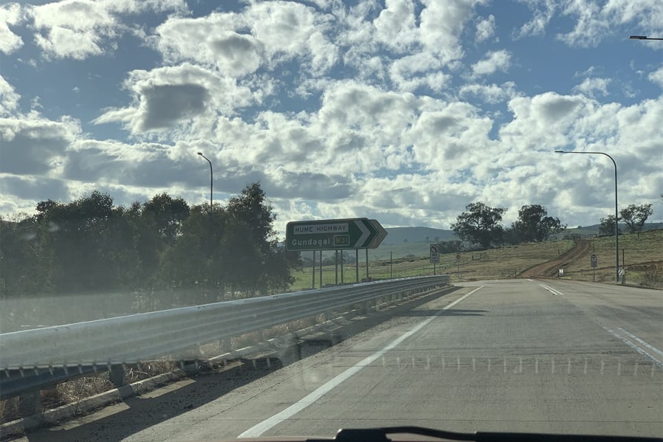 We bypassed Cootamundra and then Coolac, before joining the Hume Freeway towards Albury. 