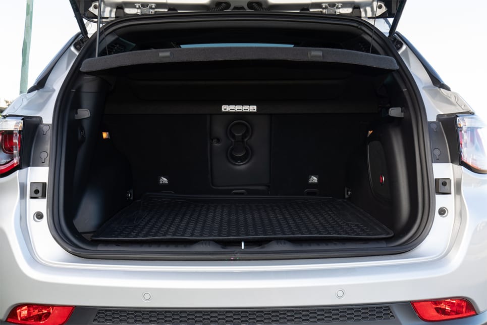 Cargo space is rated at 438-litres.