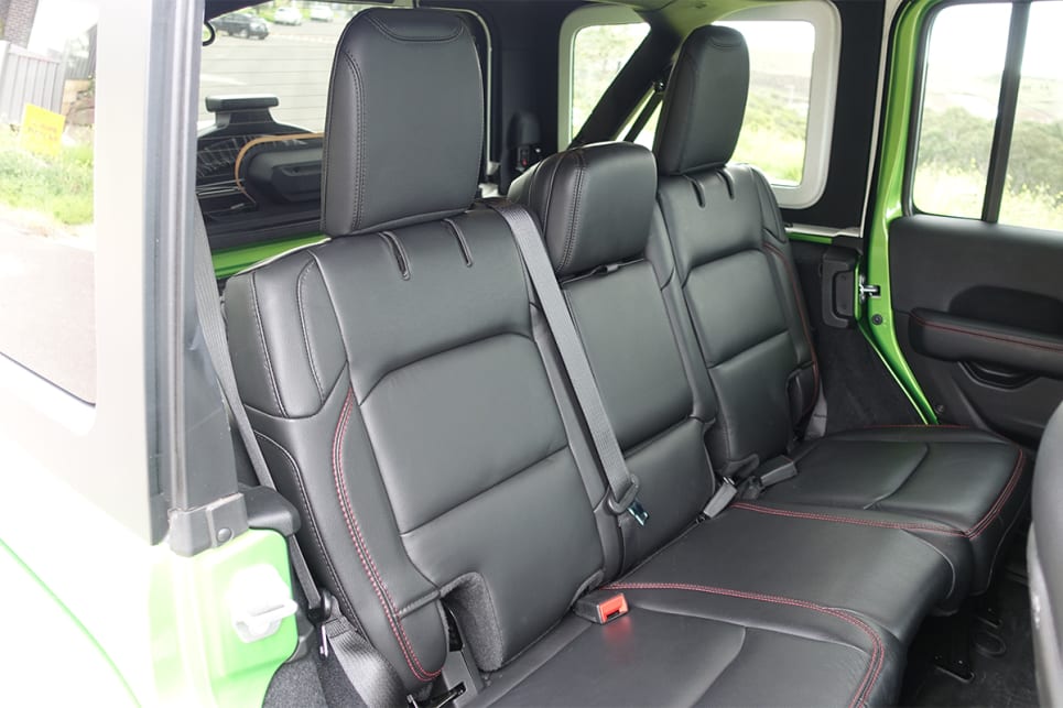 The backseats also offer ample room for adults.