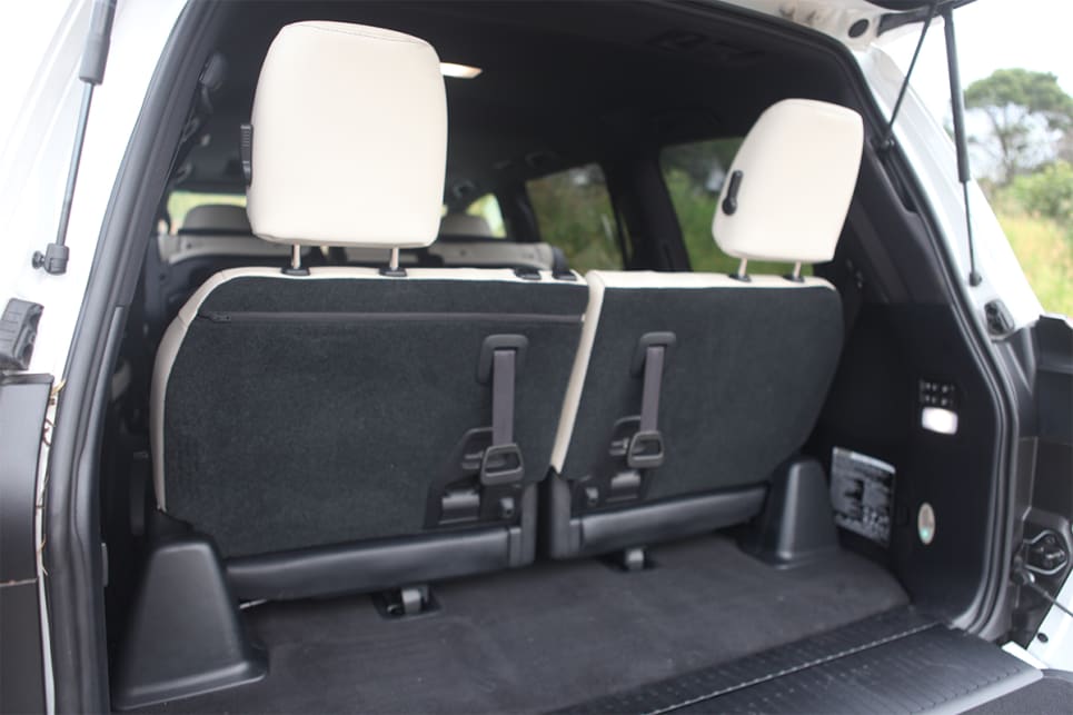When the third row is in use, boot space is rated at 259 litres.