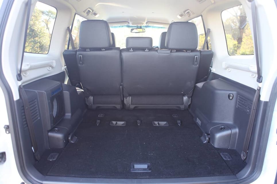 With the second row of seats in place, boot space is rated at 846-litres.