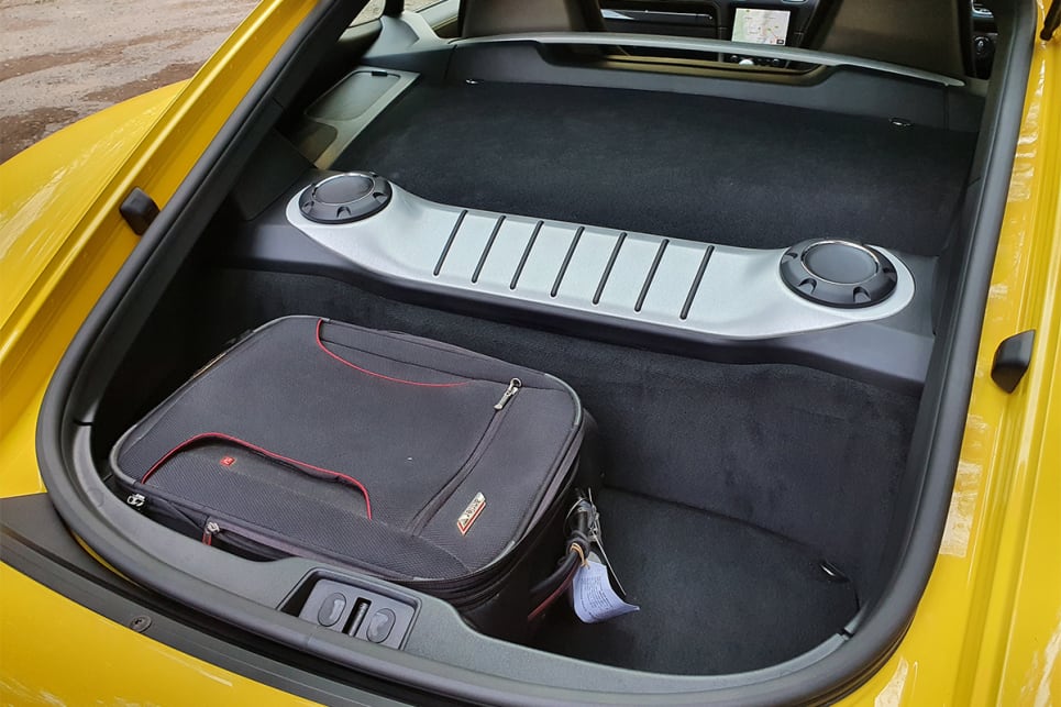 The Cayman has a combined cargo capacity of 425 litres. (image credit: Malcolm Flynn)