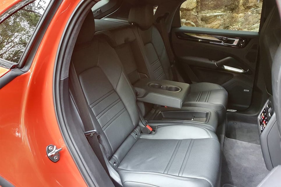The Cayenne Coupe comes with two rear seats, but there's a no-cost option for a three-position back seat. (image credit: Malcolm Flynn)