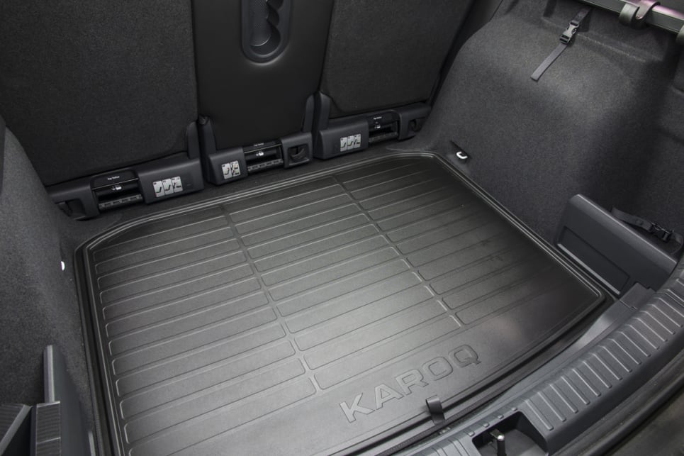 The capacity of the boot with all seats up is 588 litres.