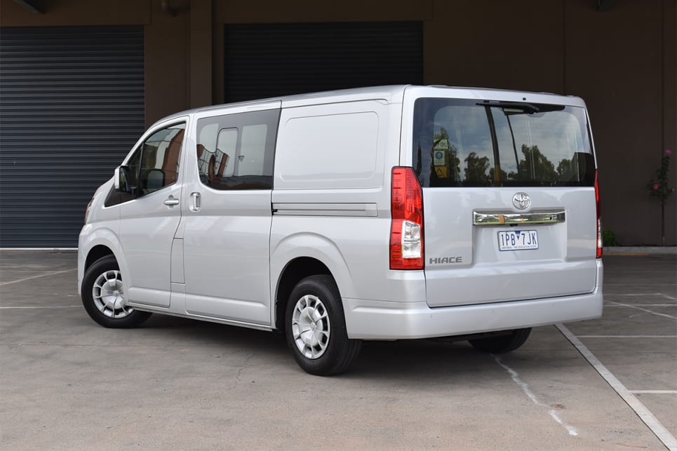 The HiAce stands alone in sticking with rear-wheel drive compared to its front-wheel drive competitors.
