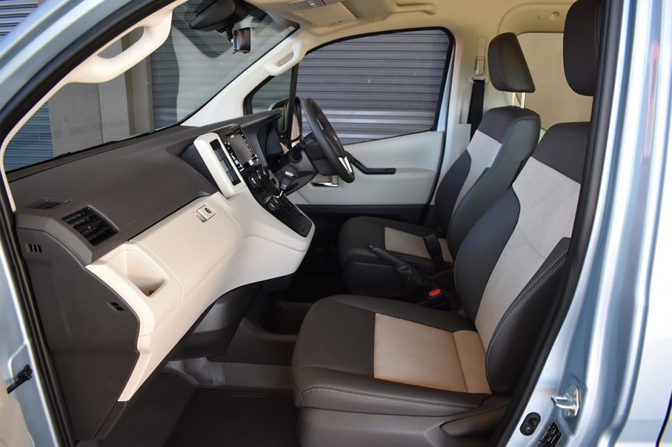 We wish that the driver’s seat had a fold-down inboard armrest, as seen on numerous HiAce rivals.