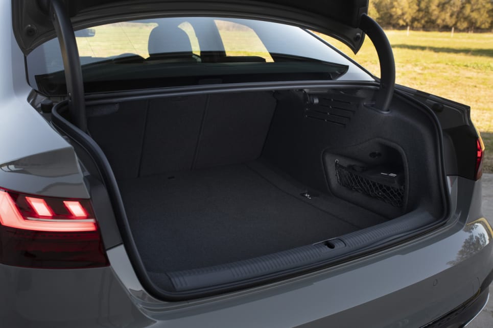 The sedan will swallow 460 litres of luggage in its boot. 