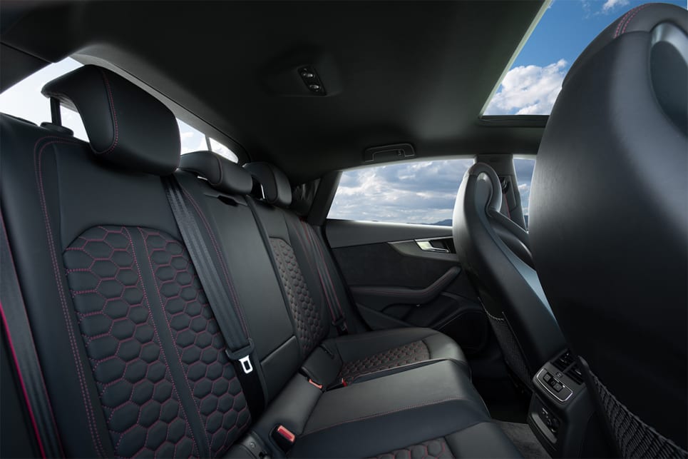 The space in the back seat is tight. (Sportback variant pictured)