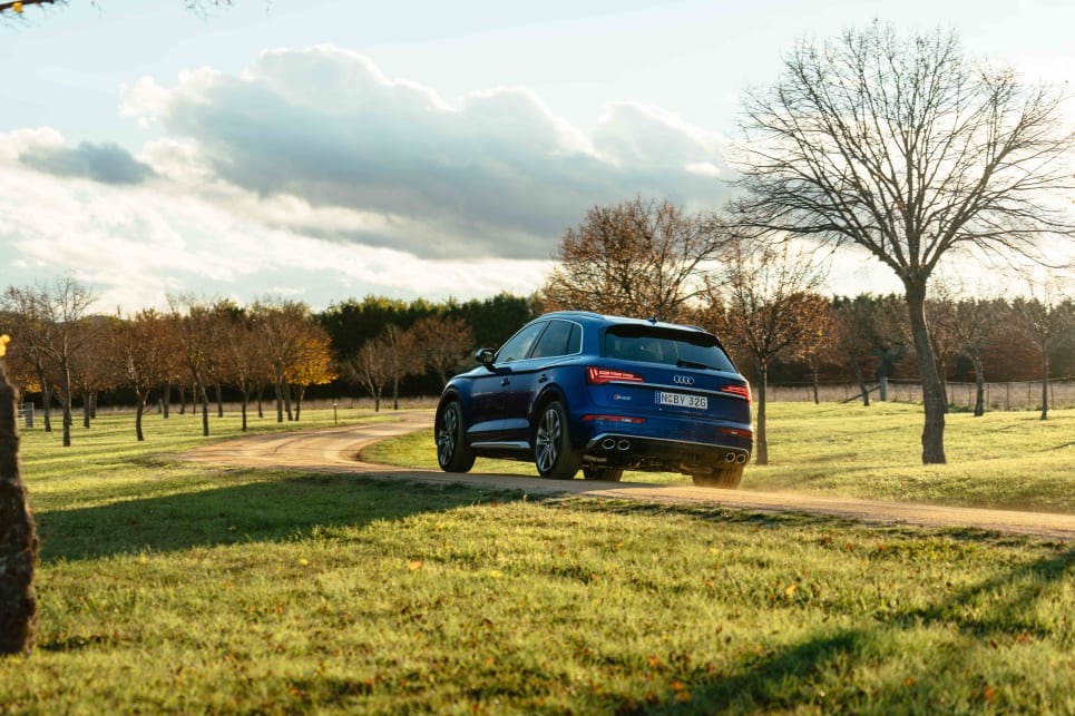 The SQ5 seems more at home on gentle country roads and highways.