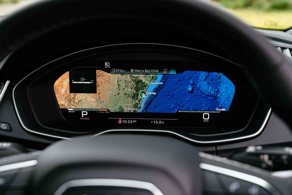 The SQ5 features a 10.1-inch media display and 12.3-inch digital instrument cluster.
