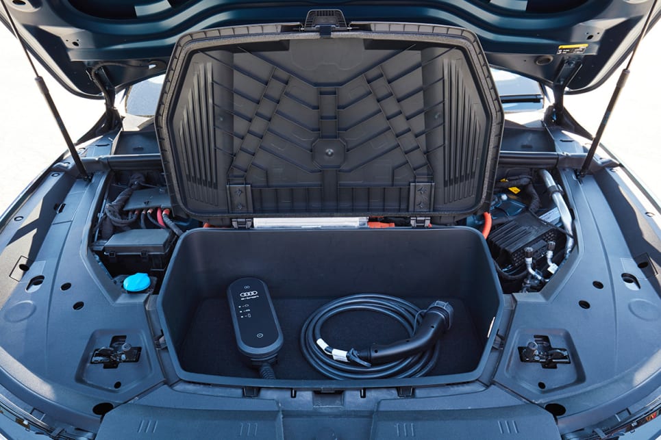 You also get a bonus 60-litre storage tray under the bonnet, which is ideal for your charging cables.