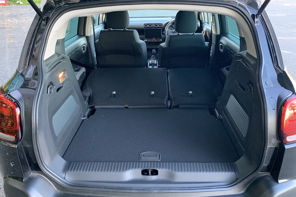 With both rear seat sections folded capacity expands to 1289 litres.
